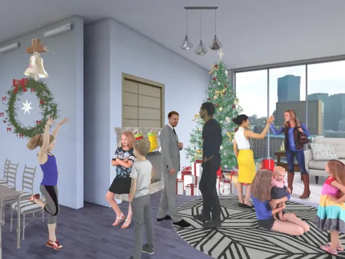 Christmas family reunion 