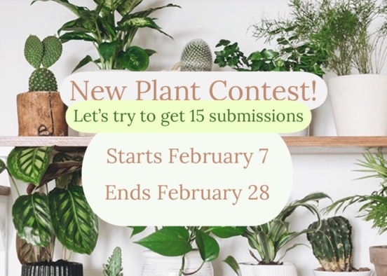 Join this new contest! Design a room that is plant-based or plant-themed.  Design Rendering