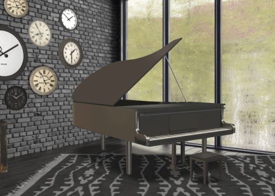 music room Design Rendering