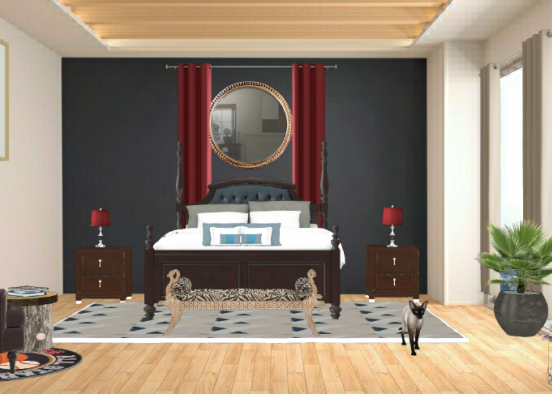 Sophisticated room Design Rendering