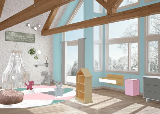 Baby girl room.🤗 Design Rendering