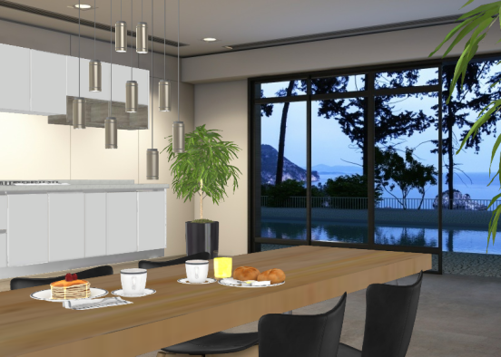 dining by the sea Design Rendering