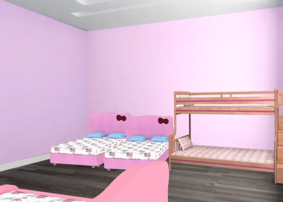 Amon Girl's Room Design Rendering