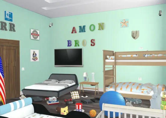 The Amon Bro's Room + DAD Design Rendering