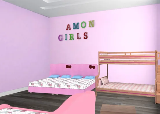 The Amon Girl's room Design Rendering
