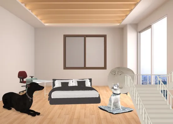 I did aa bedroom for people  and if you like god give me a like Design Rendering