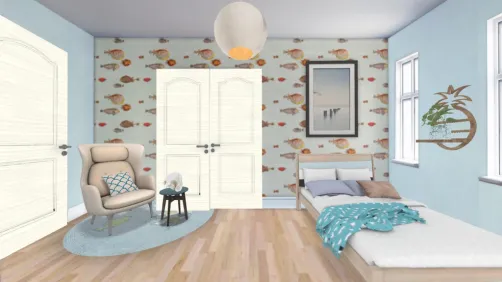 Beachy Bedroom 