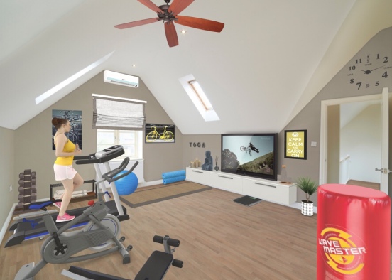 Small gym at home 🏠  Design Rendering