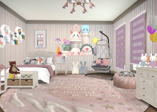 Girl’s Room !!! Design Rendering