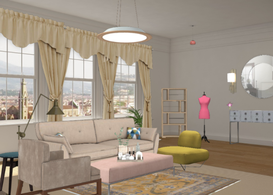 D1 living room Design Rendering