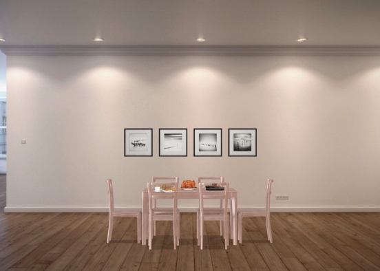Simple Dining Room Design Rendering