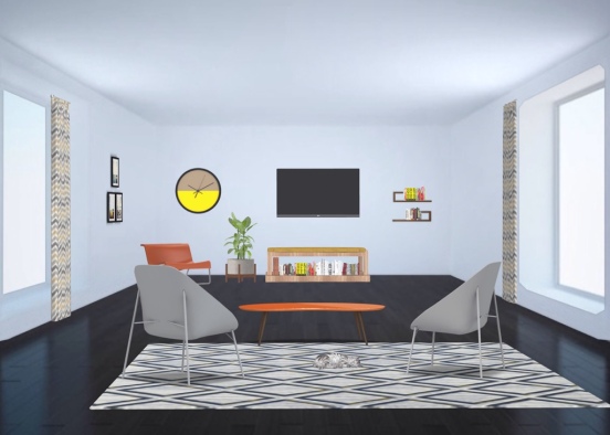 The lounge room Design Rendering