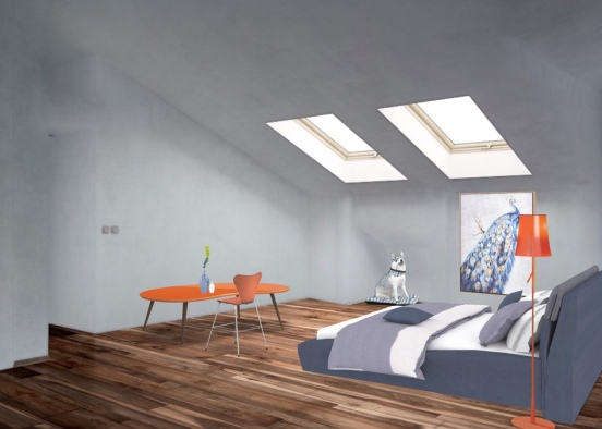 Minimalist Bedroom Design Rendering