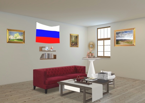 Russian Room Design Rendering