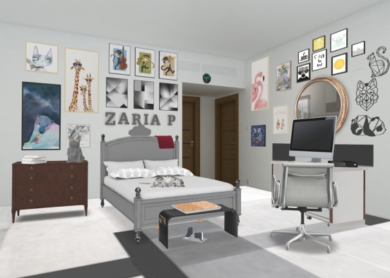 what I wish my room looked like Design Rendering