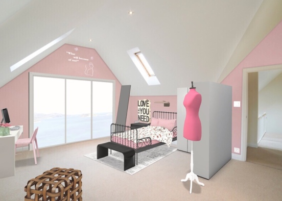 daughter’s bedroom Design Rendering