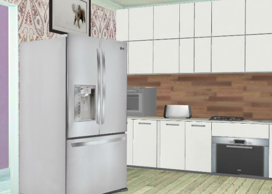A simple kitchen ,which is everyones need 😅😅 Design Rendering
