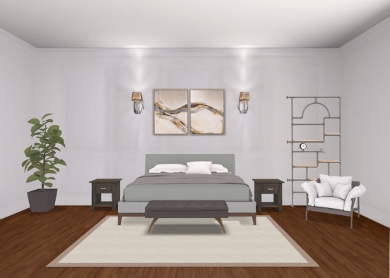 Guest Room Design Rendering