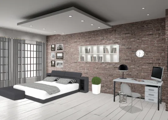 First bedroom  Design Rendering