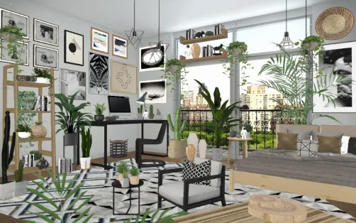 Boho modern style..