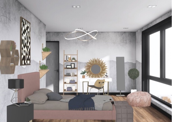 pink and gray Design Rendering