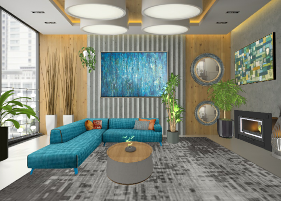 Living room by me Design Rendering