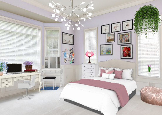 Girls Dream Bedroom 💖 Design Rendering
