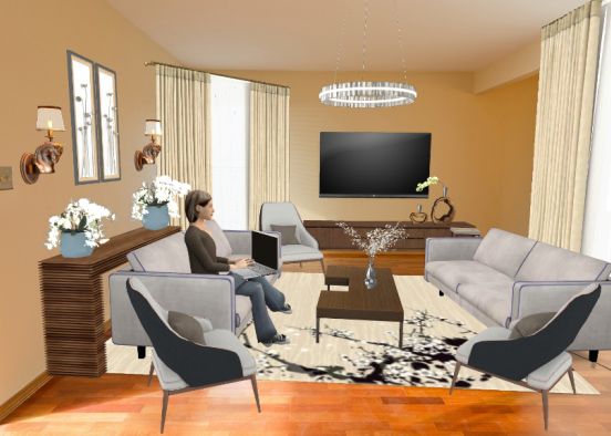 Glory Livingroom  Design Rendering