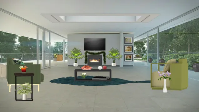A simplish living room
