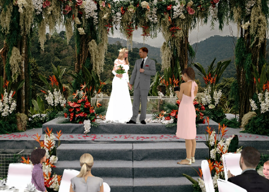 Outdoor wedding ceremony Design Rendering