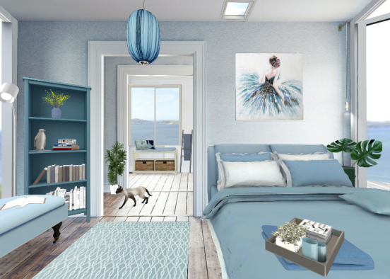 Ocean Bedroom  Design Rendering