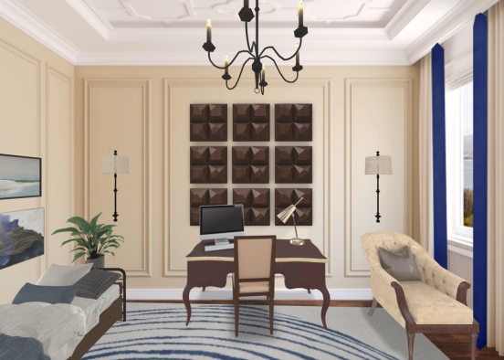 Damita’s office - Guest Room Design Rendering