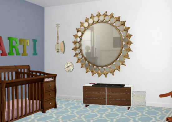 Baby Marti's Nursery  Design Rendering