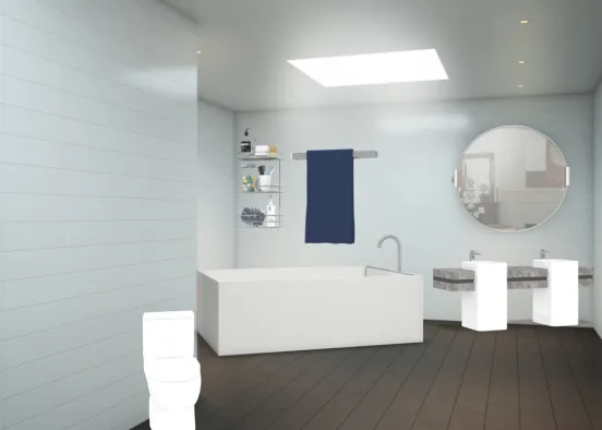 современная ванная комната  Design Rendering