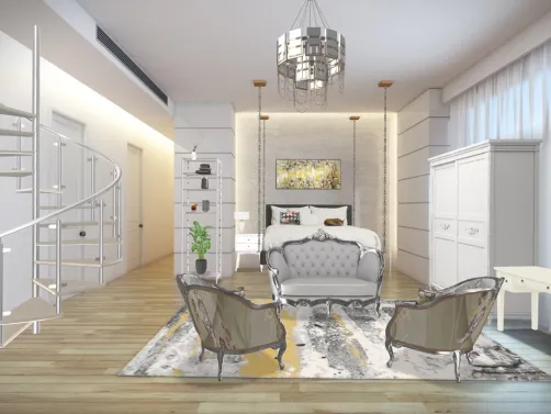 very fancy bedroom