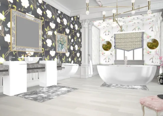 Aromatic Bathroom  Design Rendering