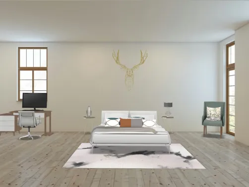 A Stylish and modern bedroom for a teenager.