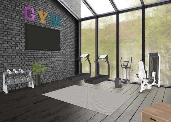Home Gym Design Rendering