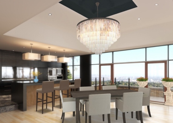 dining room with a view  Design Rendering