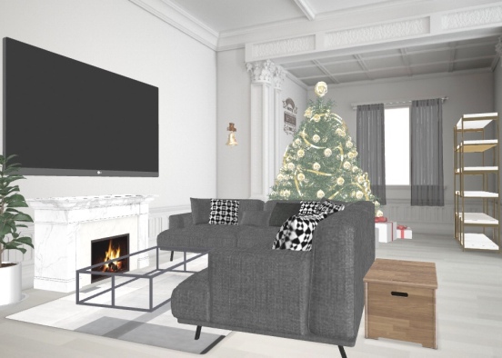my Christmas living room Design Rendering
