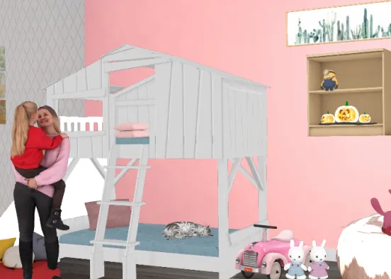 Girls bedroom aged 5-6 Design Rendering