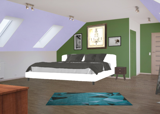 Simple chambre  Design Rendering