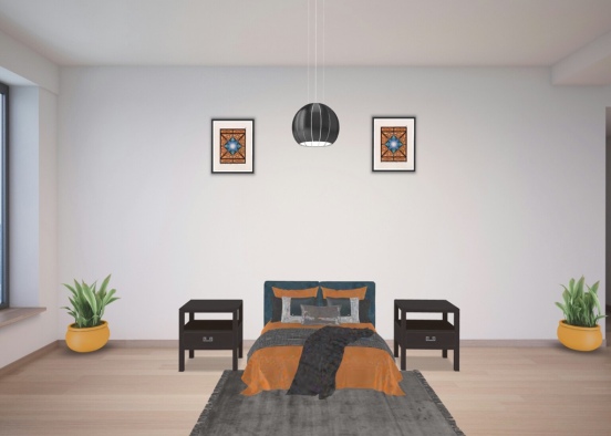 Leo Zodiac Inspired Bedroom ♌️🧡 Design Rendering