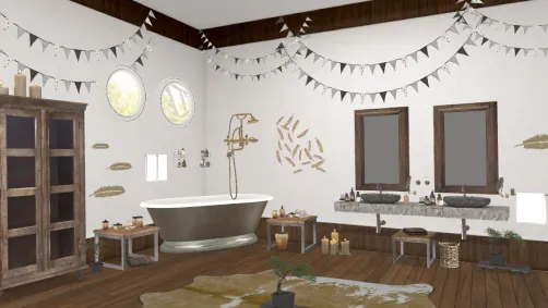 salle de bain vintage