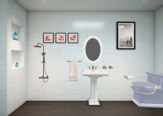 clean bathroom  Design Rendering