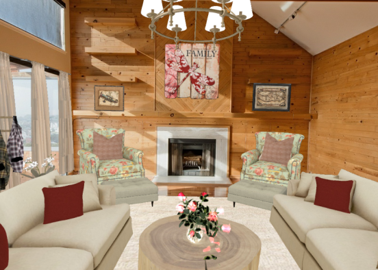Rustic Cabin Design Rendering