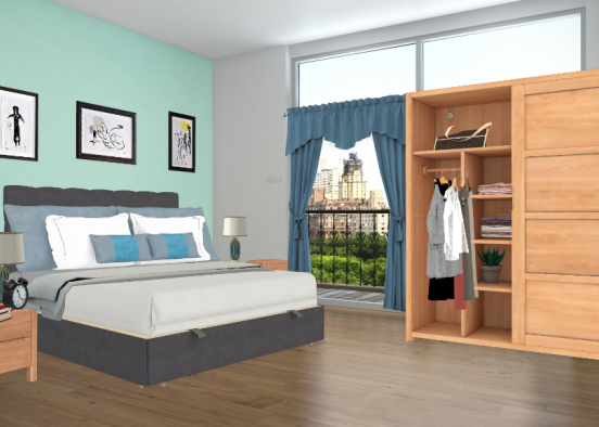Adults Bedroom Design Rendering