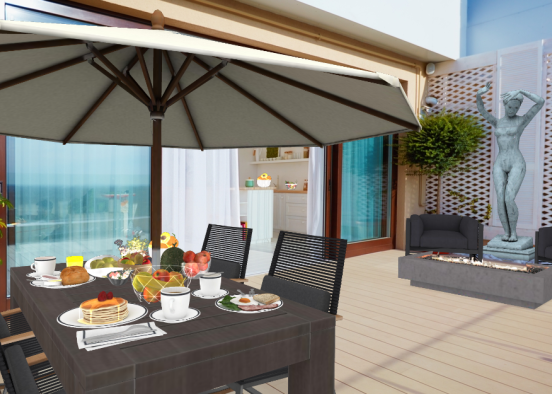 Picnic on the terrace  Design Rendering