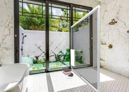 shower bath Design Rendering