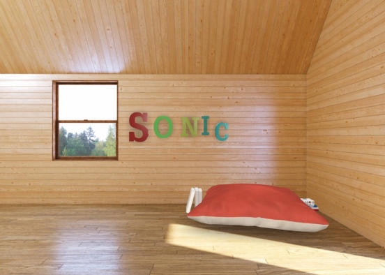 mi cuarto de Sonic personalizado Design Rendering